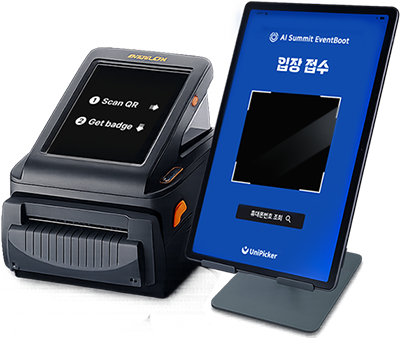 A BIXOLON printer and a tablet